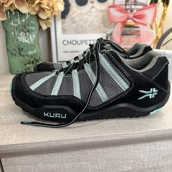 KURU Orthopedic Women's Black and Gray Hiking Shoes size 7.5 - Picture 2 of 6